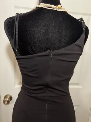 Lulus Sexy black cocktail bridesmaid wedding guest dress thumbnail 4