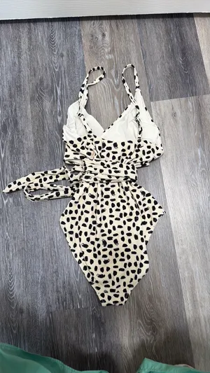Aerie Wrap One-Piece Pique Swimsuit thumbnail 4