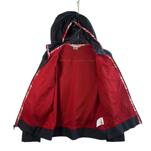 Nike Windbreaker Jacket Black Full Zip Hooded Mesh Lined‎ Sporty Women Small 4-6 thumbnail 8