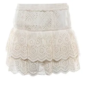Loveshack Fancy Amy Skirt Ivory thumbnail 1
