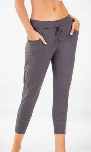 Fabletics Maj Pocket Pant Charcoal Gray Jogger High Rise‎ Women Small thumbnail 1