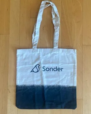 Sonder Ombré Tote Bag Black thumbnail 1