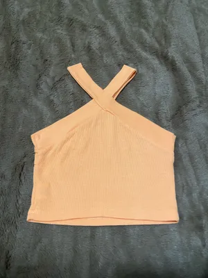 Cross Cross Ribbed Halter Top thumbnail 2