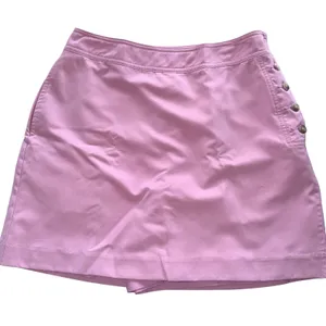 IZOD Golf Skort‎ Women 6 Pink Athletic Tennis Skirt Side Zip Button Golfcore thumbnail 2