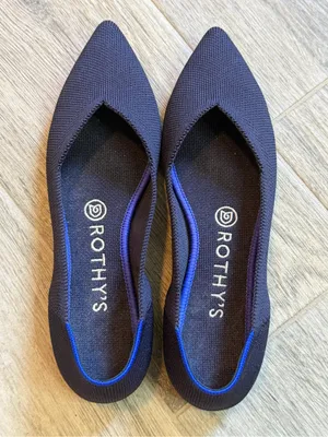 Rothy's The Point Maritime Navy Slip On Flats Ballet Shoes Women's USA Size 7.5 thumbnail 4