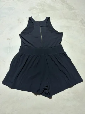 Athleta Black Sleeveless One-Piece Romper XL thumbnail 9