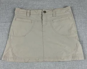 Athleta Skort Womens 4P Beige Hiking Walking Built-In Shorts‎ Stretch Pockets thumbnail 1