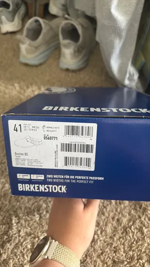 Birkenstock Boston Clog Suede Soft Footbed Taupe thumbnail 6