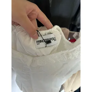 Princess Polly Want Your Love Babydoll White Lace Playsuit NWT Size 2 thumbnail 8