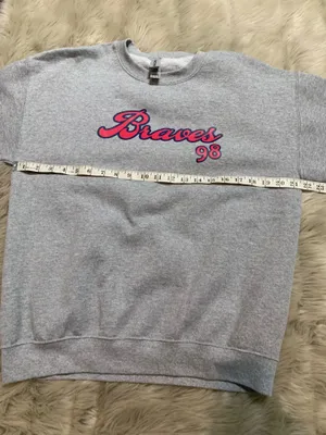 Morgan Wallen 98 Braves Crewneck Unisex Sweatshirt Gray Country Medium thumbnail 5