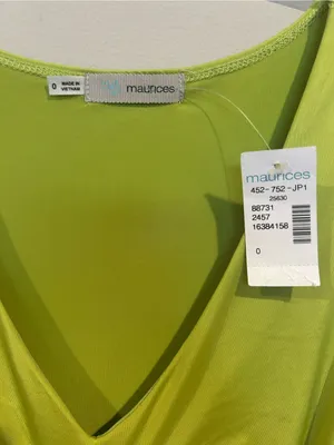 Maurice's New Lime Green Embellished Ruched Tunic Top Dress Small Y2K Boho thumbnail 4