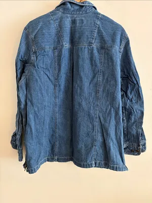 Bill Blass Vintage Denim Full Zip Shacket Shirt Women’s Size 2X thumbnail 2