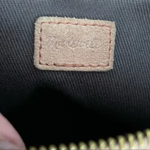 Madewell Soft Pink Suede Crossbody Bag With Top Handles thumbnail 4