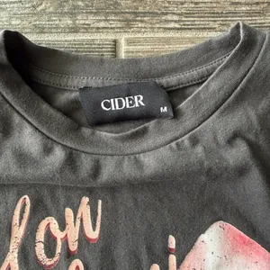 Cider Round Neck Bowknot Cherry Graphic Cropped Top Tee thumbnail 4