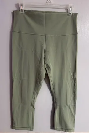 Lululemon Align Crop High-Rise Leggings in Sage Green Size 10 thumbnail 1