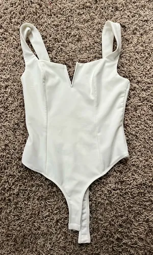 White ASTR Bodysuit The Label thumbnail 1