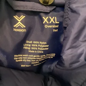 Xersion Size XXL Oversized Vest Blue Depths. New With Tags. thumbnail 7