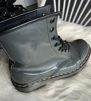 Dr. Martens Gray Patent Leather Lace -up 1460 boots size 8 thumbnail 9
