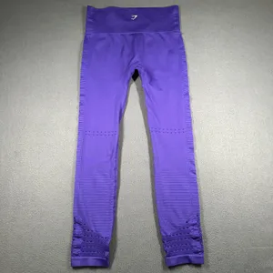 Gymshark Leggings Womens Medium Purple High Rise Seamless Ventilated Ankle thumbnail 12