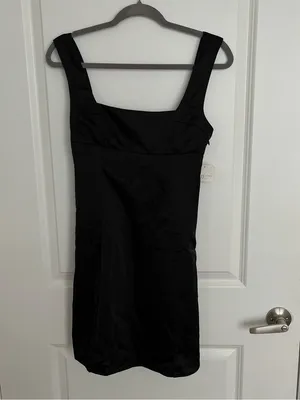 NEW Altar’d State Little Black Mini Dress With Back Bows Size XS NWT thumbnail 3