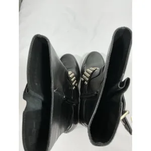Womans new BCBG Halen Moto Style Boots Size 7 Black Studs Block Heel thumbnail 6