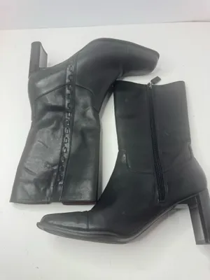 Naturalizer Lacy Black Leather Boots Size 6M thumbnail 9