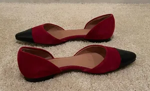 J. Jill Red and Black Women's Flats Size 8 thumbnail 4