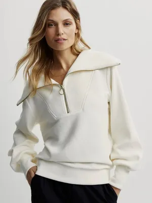 NWT NEW Varley Vine Half Zip Oversized Pullover Ribbed Sweater size XS thumbnail 1
