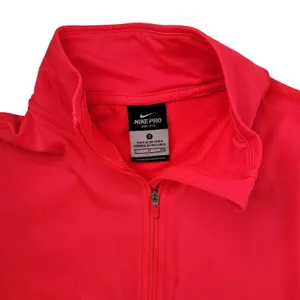 Nike Pro Hyperwarm Half-Zip 3.0 LS Training‎ Pullover Coral Womens Small 620440 thumbnail 3
