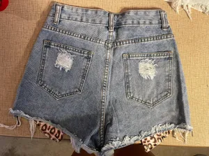 ZARA Cheetah Jean Shorts thumbnail 2