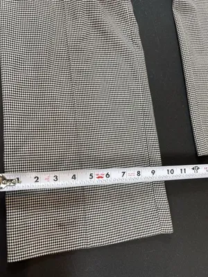 Lauren Ralph Lauren Black White Houndstooth Pants Size 12 Office Academia READ thumbnail 11