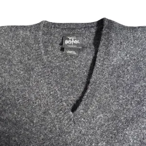Harry Potter Lambswool Slytherin Sweater Grey Green Made In Scotland Small‎ Prep thumbnail 2