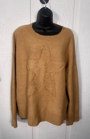 Loved + Adored Women’s Brown Sweater Size Large EUC thumbnail 1