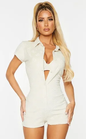 Pretty Little Thing Beach Romper thumbnail 1