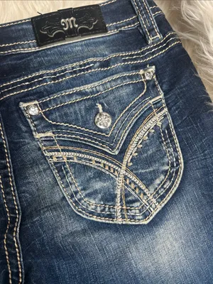 Miss Me Jeans Women's Size 30 Embroidered Embellished Pockets Slim Bootcut Jeans thumbnail 9