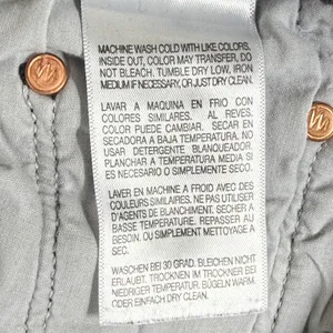 MOTHER Denim Faded Black Skinny Jeans Size 28‎ Made in USA Distressed Gray thumbnail 13