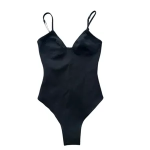 Skims Cotton Shapewear Thong Bodysuit XXS Eclipse NWT sold out thumbnail 6