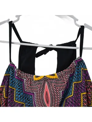 Cleanwater Geo Print High Neck Colorful One Piece Swimsuit Size Large thumbnail 5