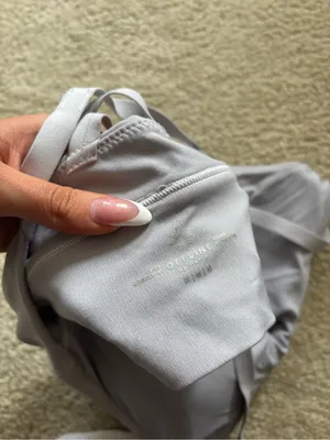 Aerie Light Gray Sports Bra thumbnail 4