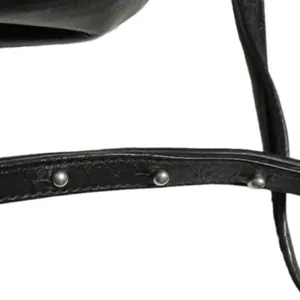 American‎ Eagle Black Leather Purse Made in Italy thumbnail 5