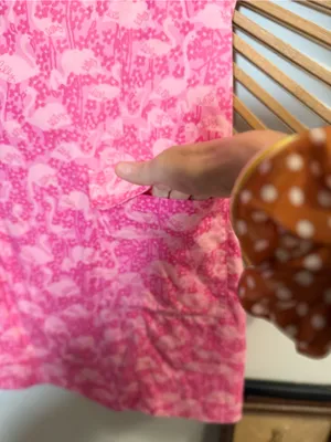 Vintage Lilly Pulitzer White Tag Pink Flamingo Dot Print Logo Mini Dress H2F thumbnail 3