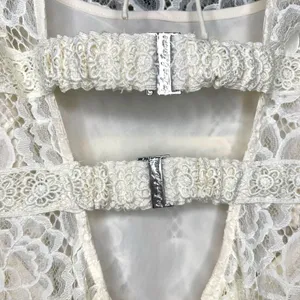 For Love and Lemons Marilyn Midi Dress in Ivory Size Medium NWT thumbnail 8