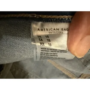 Women's American Eagle Next Level Stretch Shortie Denim Shorts Sz 10 thumbnail 5