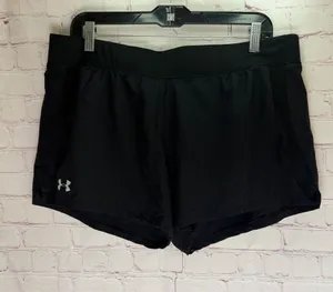 Under Armour Black Women’s Athletic Running Shorts Size XL‎ thumbnail 1
