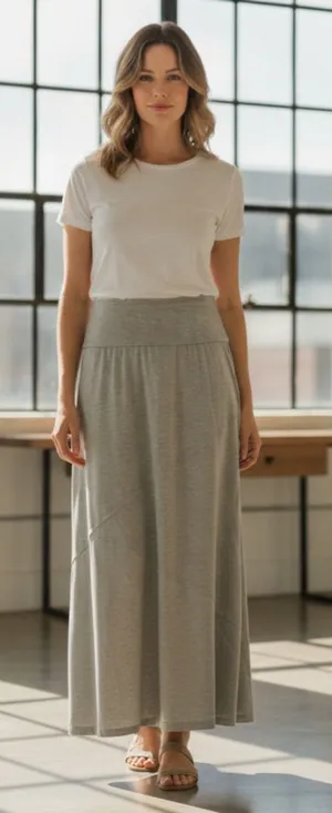 Style & Co Maxi Skirt Women's Size XL Grey NWT thumbnail 1
