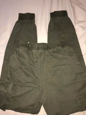 Hollister high rise green cargo joggers thumbnail 3