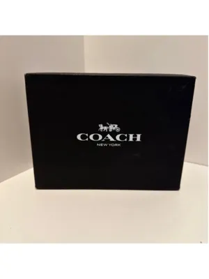 NEW Coach Black Patent Crinkle Leather Snap Wallet CCL79 New in Coach Box thumbnail 8