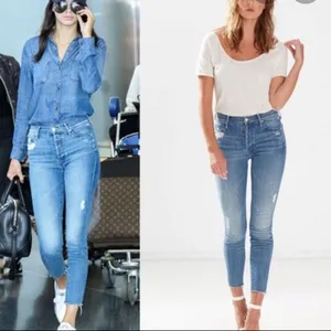 MOTHER DENIM The Looker Cropped in Graffiti Girl Size 27 thumbnail 2