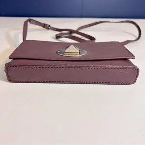 Kate Spade Sally Newbury Lane Burgundy Mulled Wine Crossbody Leather‎ Bag thumbnail 6