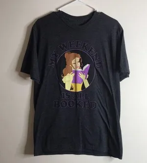 Beauty & Beast T-Shirt Belle Weekend All Booked Disney Size large thumbnail 1